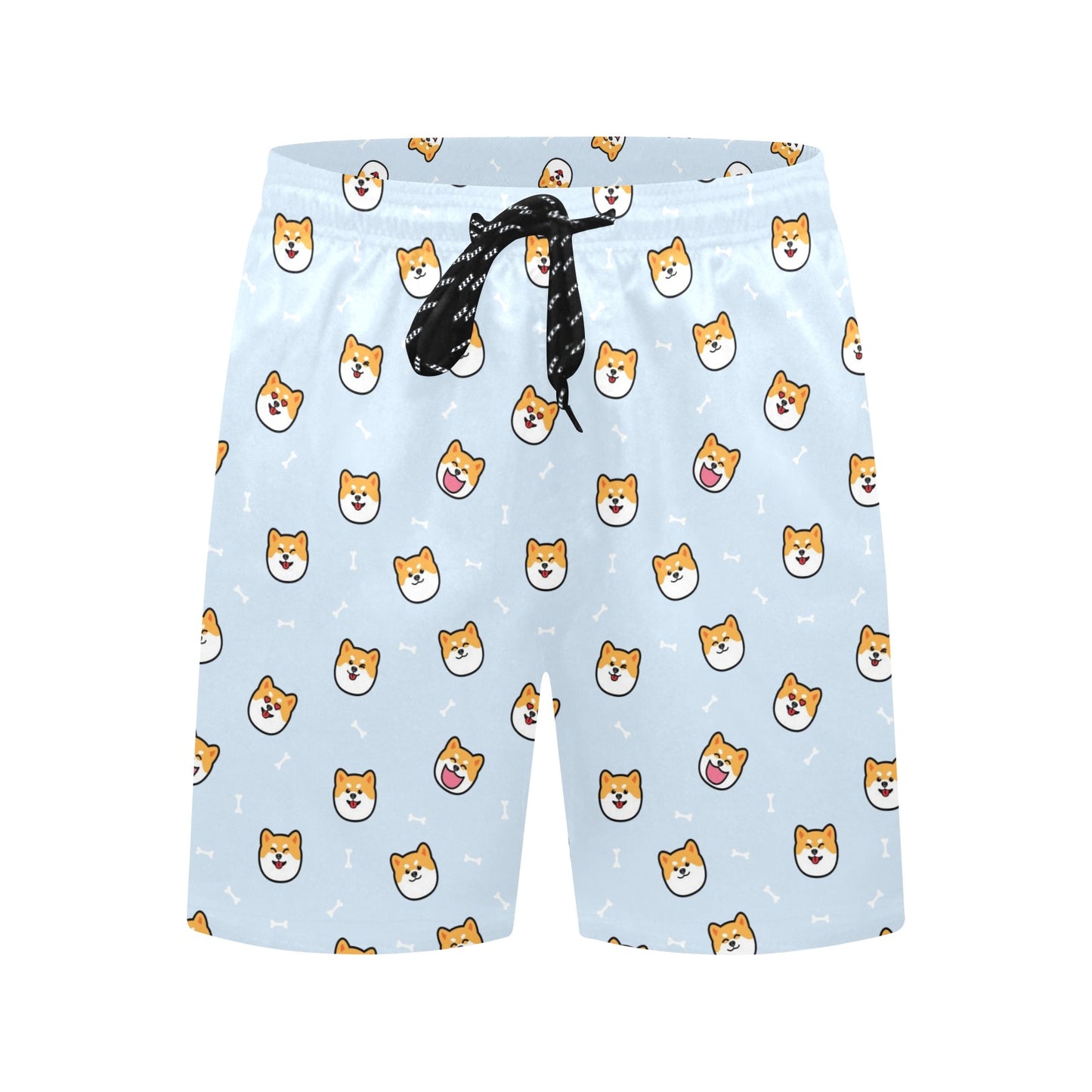 Shiba Inu Print Design LKS3012 Men's Swim Trunks Beach Shorts