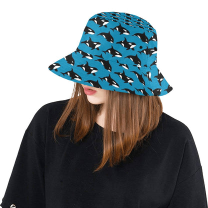 Whale Print Design LKS304 Unisex Bucket Hat