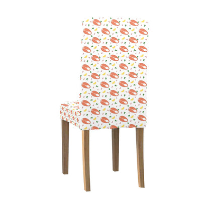 Salmon Steak Print Design LKS303 Dining Chair Slipcover