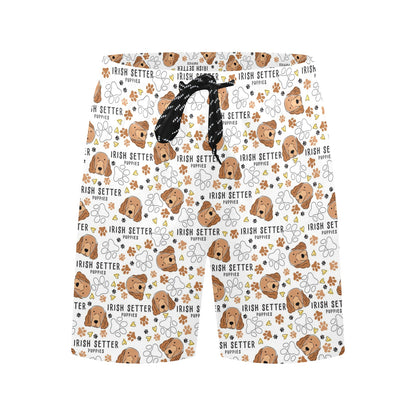 Setters Irish Print Design LKS301 Men's Swim Trunks Beach Shorts