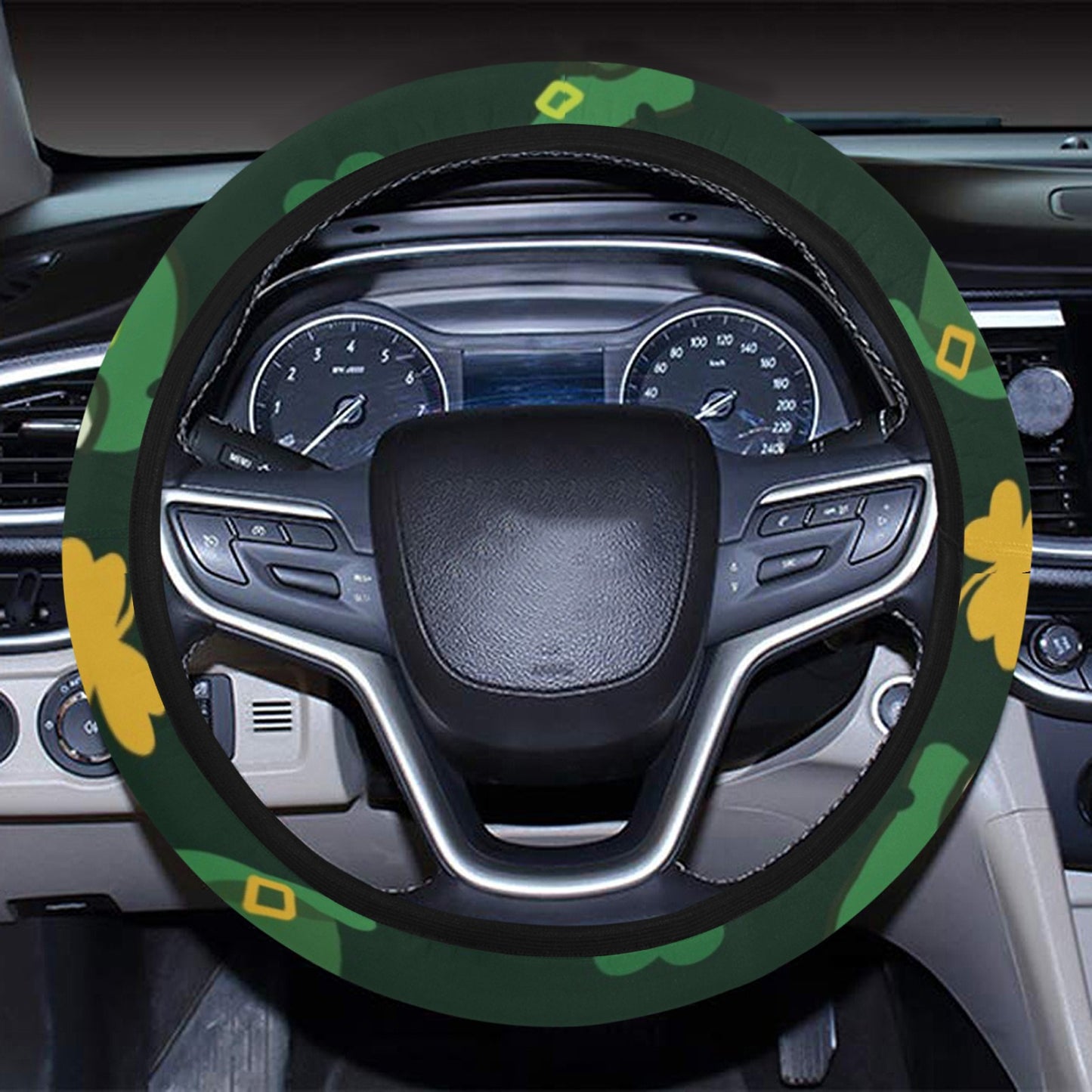St Patricks Day Print Design LKS306 Steering Wheel Cover with Elastic Edge