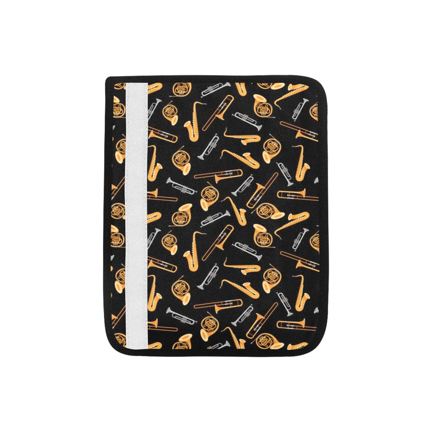 Saxophone Print Design LKS403 Car Seat Belt Cover