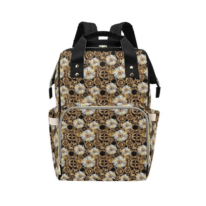 Steampunk Print Design LKS305 Diaper Bag Backpack
