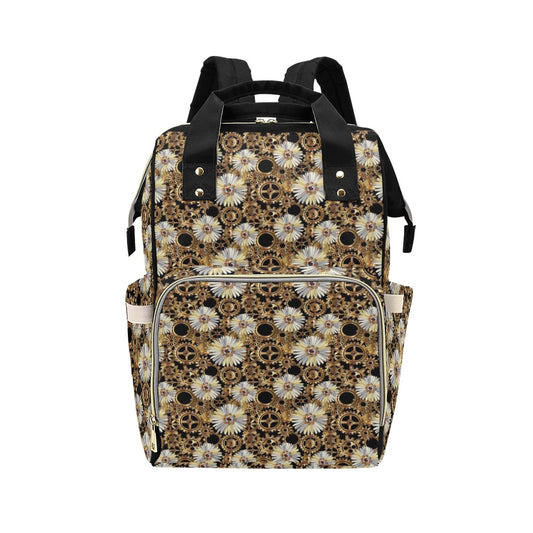 Steampunk Print Design LKS305 Diaper Bag Backpack