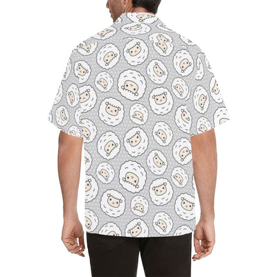 Sheep Print Design LKS401 Men's Men's Hawaiian Shirt