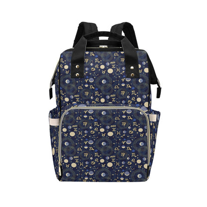 Zodiac Print Design LKS302 Diaper Bag Backpack