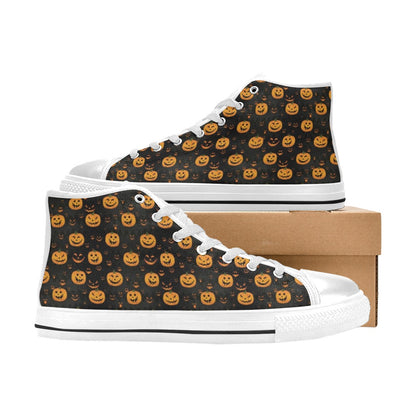Halloween Print Design LKS401 Men's High Top Canvas Shoes