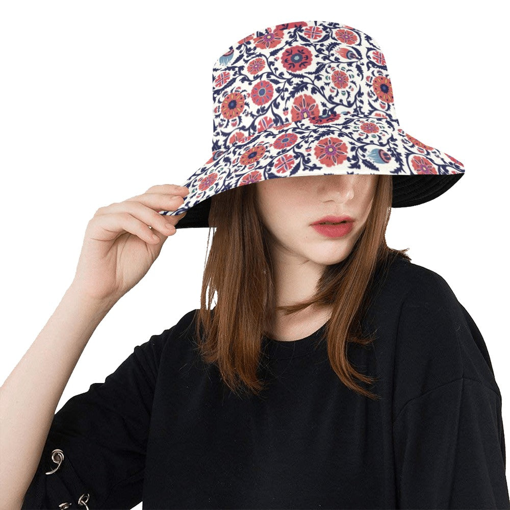 Suzani Print Design LKS304 Unisex Bucket Hat