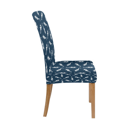 SeaHorse Print Design LKS402 Dining Chair Slipcover