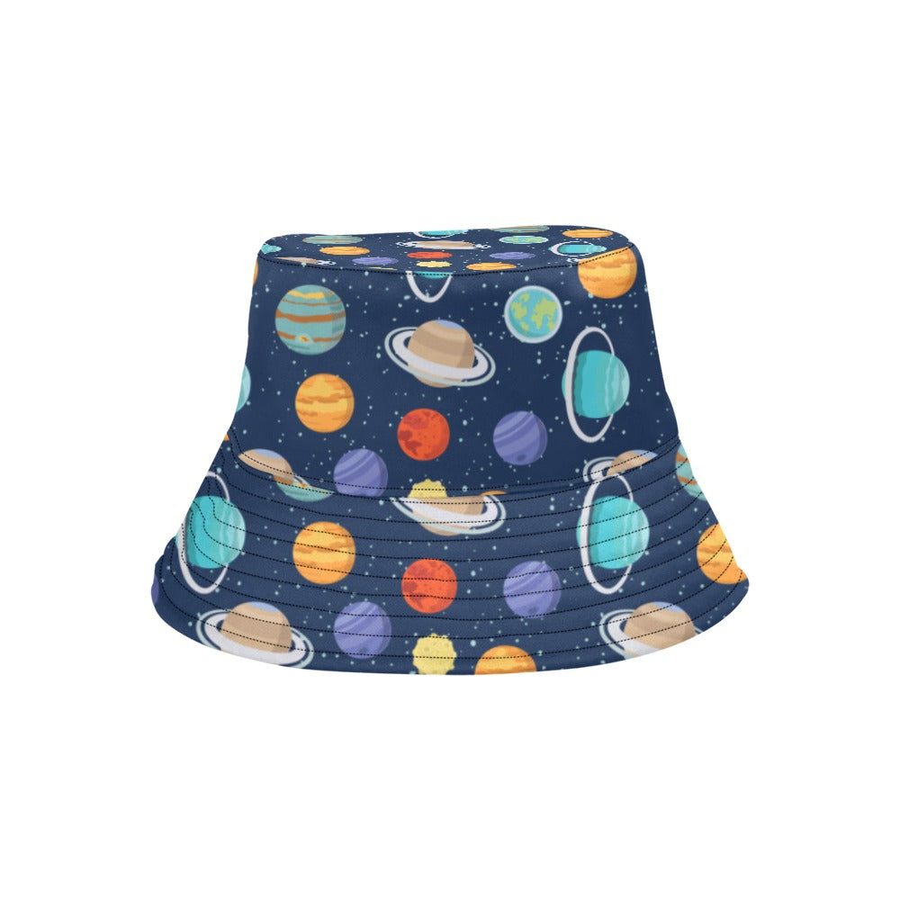 Planet With Star Print Design LKS303 Unisex Bucket Hat