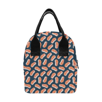 Salmon Steak Print Design LKS303 Insulated Lunch Bag