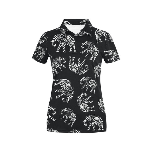 Elephant Tribal Women's Polo Shirt