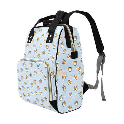 Shiba Inu Print Design LKS3012 Diaper Bag Backpack