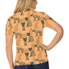 Hyena Pattern Print Design 01 Women's Polo Shirt