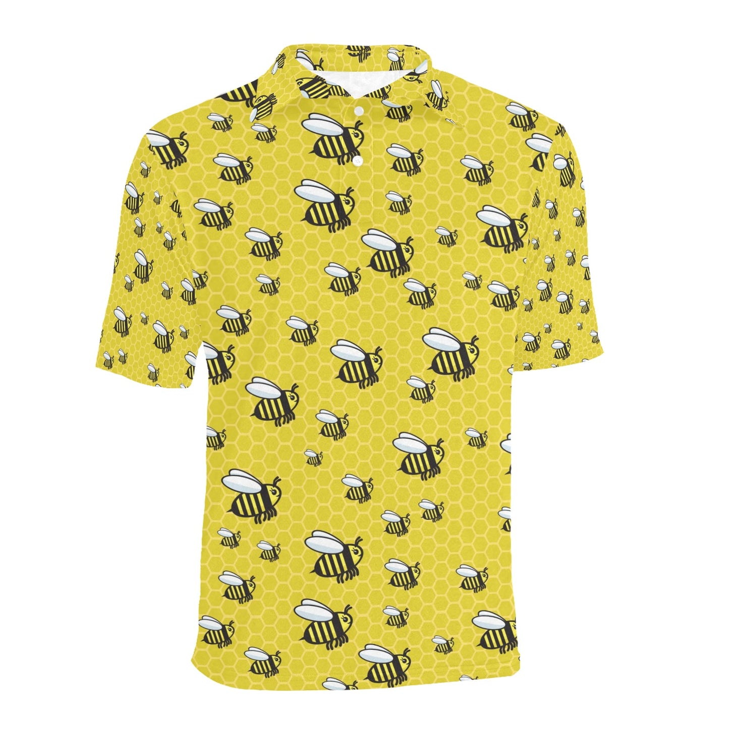 Bee Cute Print Design LKS308 Men Polo Shirt