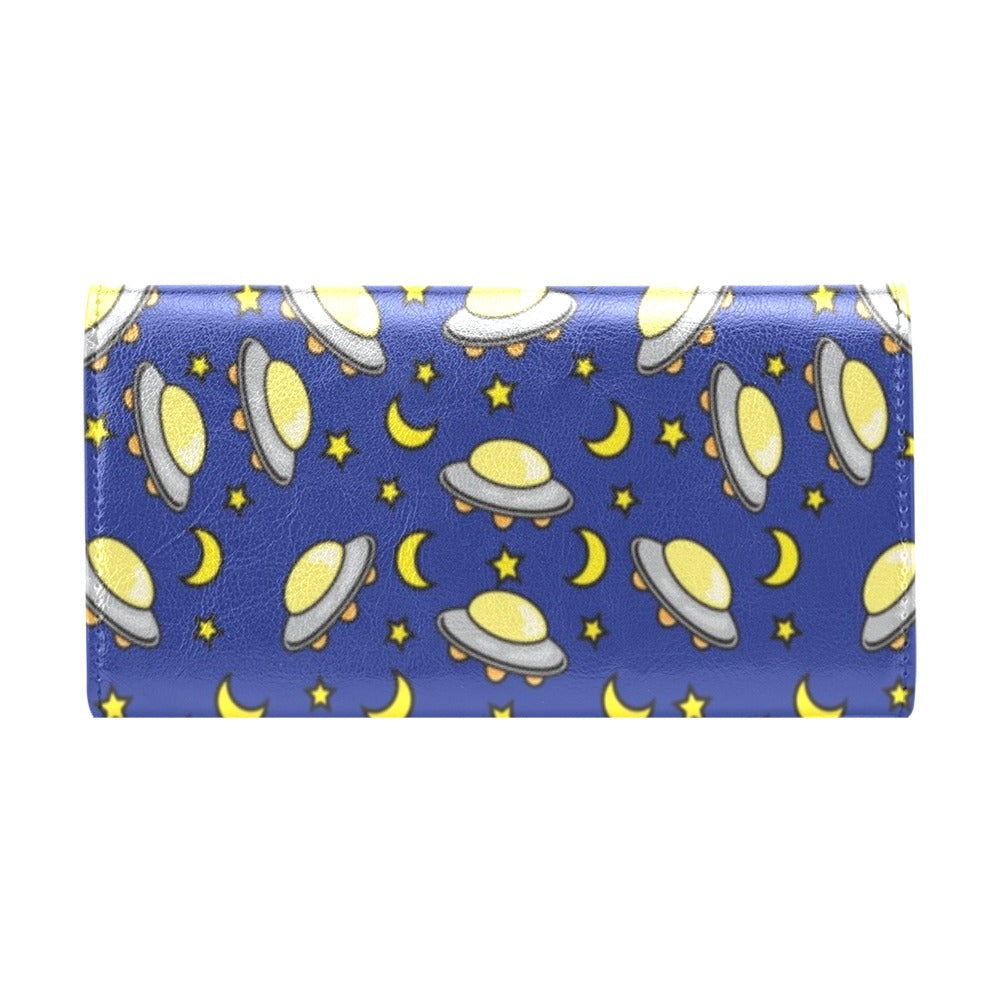 UFO Print Design LKS309 Women's Trifold Wallet
