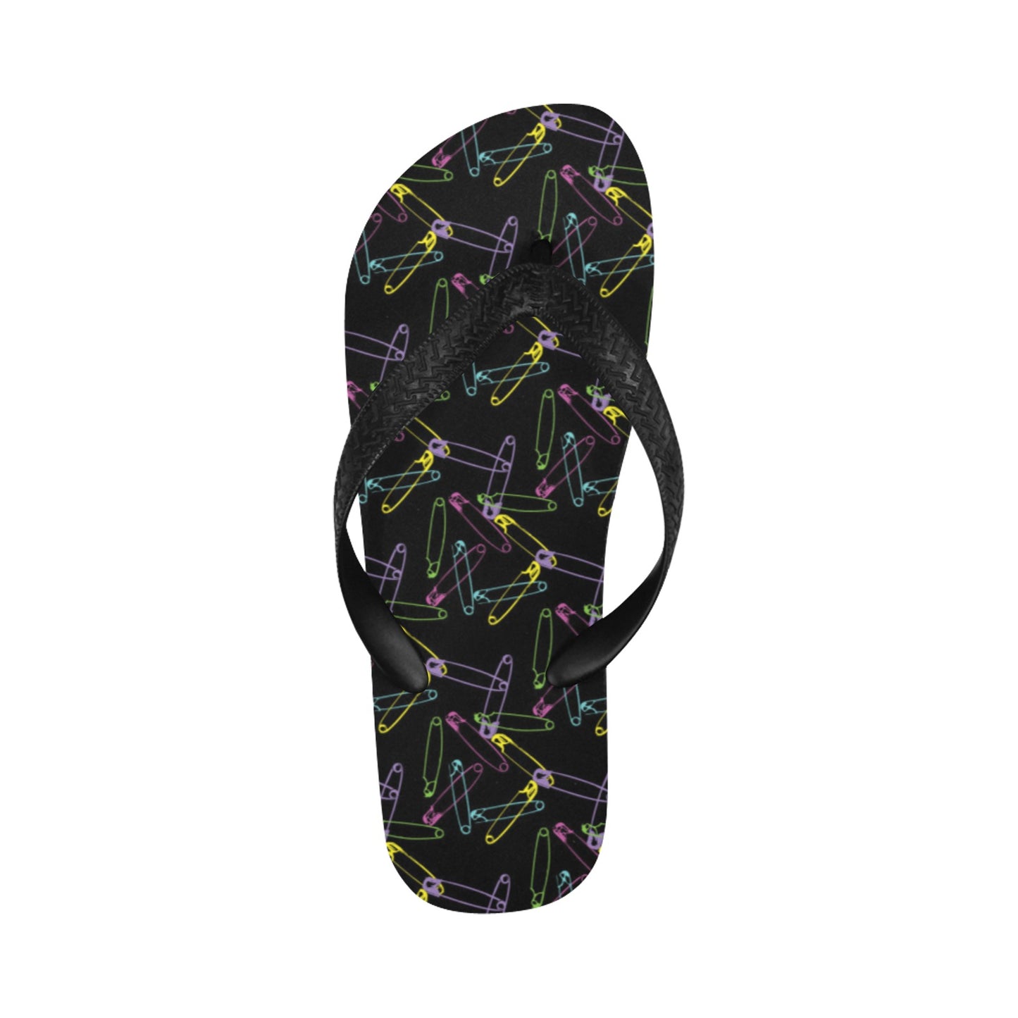 Safety Pin Print Design LKS304 Flip Flops