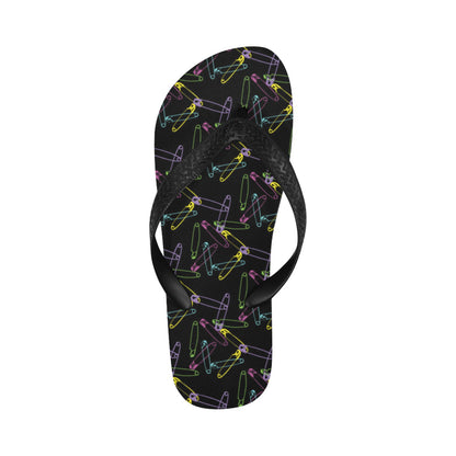 Safety Pin Print Design LKS304 Flip Flops