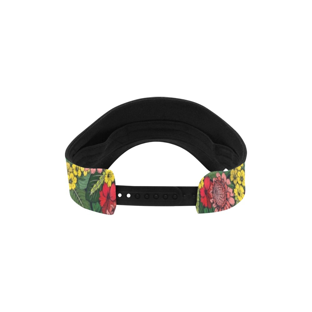 Summer Floral Print Design LKS305 Unisex Sun Visor