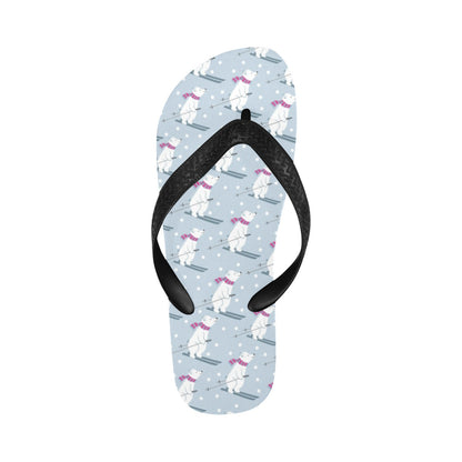 Ski Print Design LKS307 Flip Flops