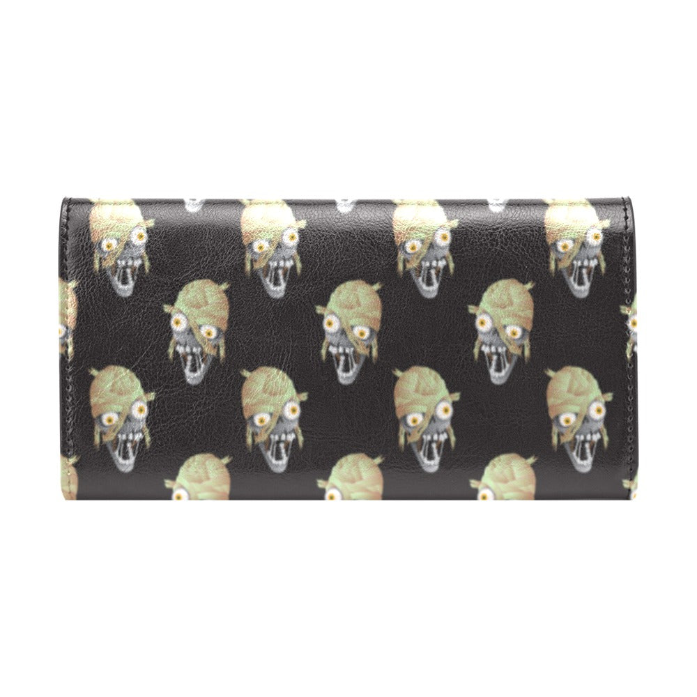Mummy Print Design LKS304 Women's Trifold Wallet