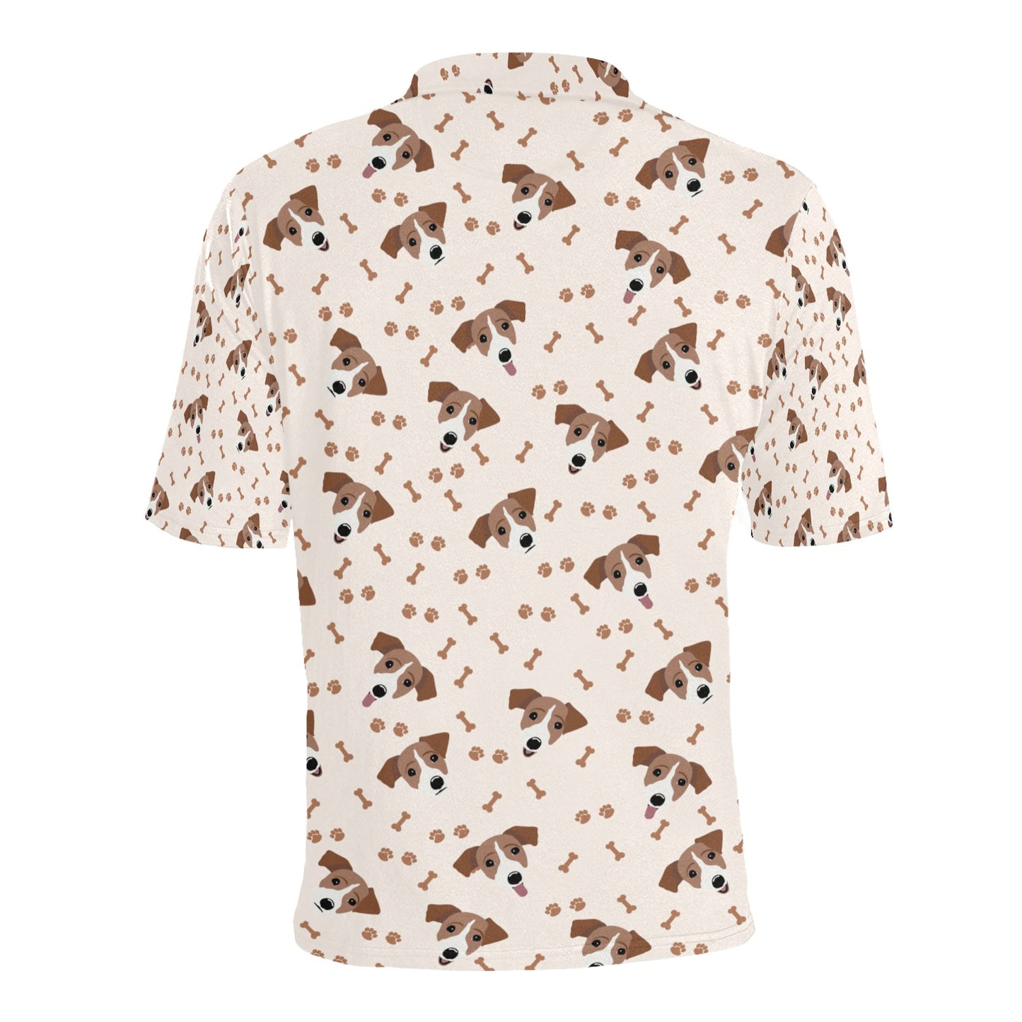 Russell Terriers Paw Print Design LKS303 Men Polo Shirt