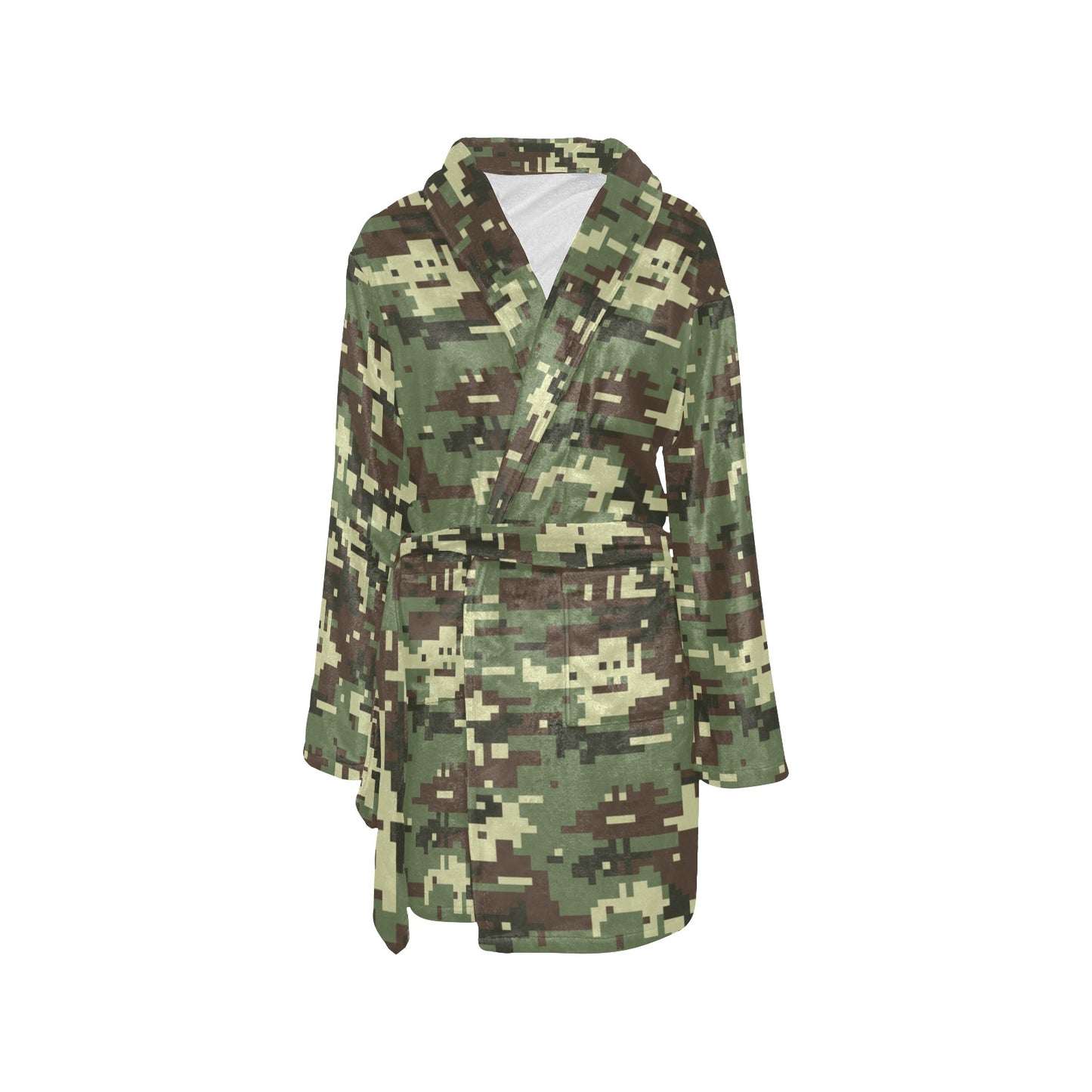 ACU Digital Army Camouflage Women's Fleece Robe