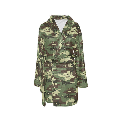 ACU Digital Army Camouflage Women's Fleece Robe