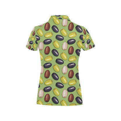Olive Print Design LKS301 Women's Polo Shirt