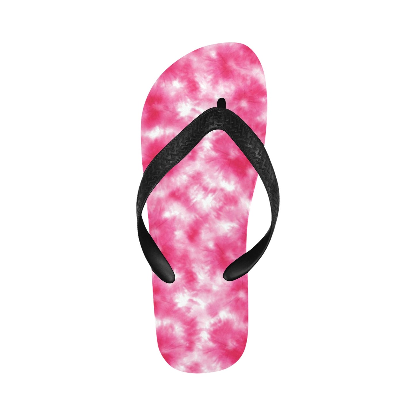 Tie Dye Pink Print Design LKS304 Flip Flops
