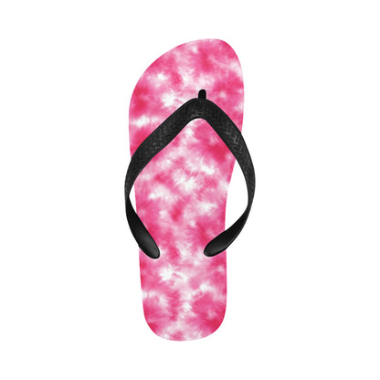 Tie Dye Pink Print Design LKS304 Flip Flops