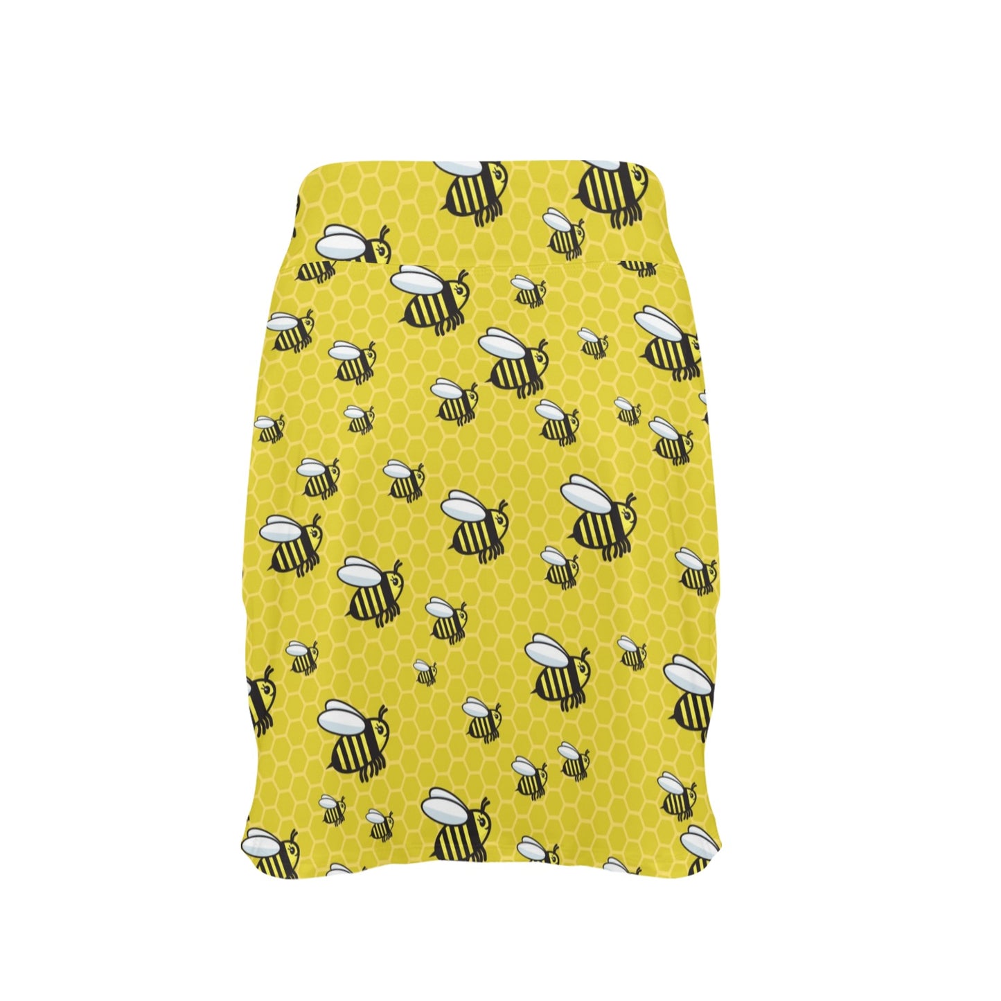 Bee Cute Print Design LKS308 17" Golf & Pickleball Skort with Pockets