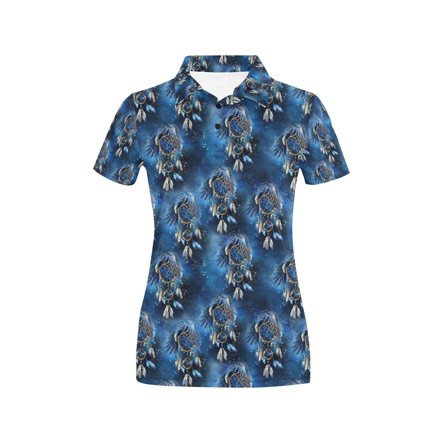 Eagles Dream Catcher Themed Women's Polo Shirt