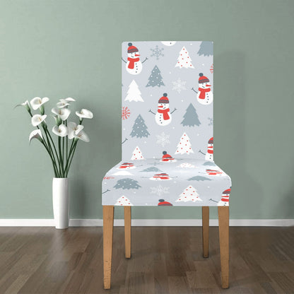 Snowman Print Design LKS302 Dining Chair Slipcover