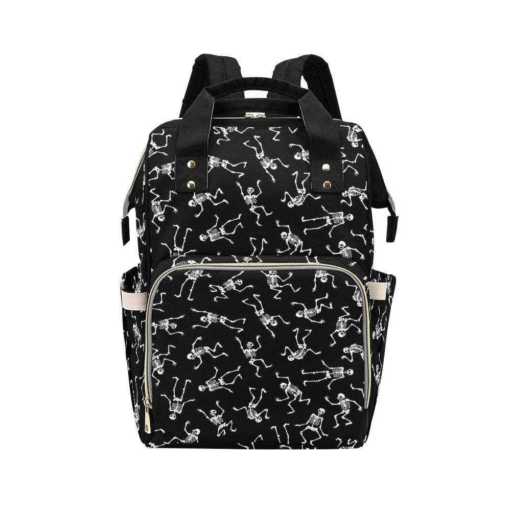 Skeleton Print Design LKS305 Diaper Bag Backpack