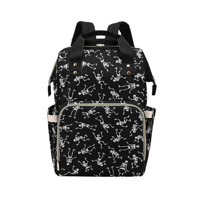 Skeleton Print Design LKS305 Diaper Bag Backpack