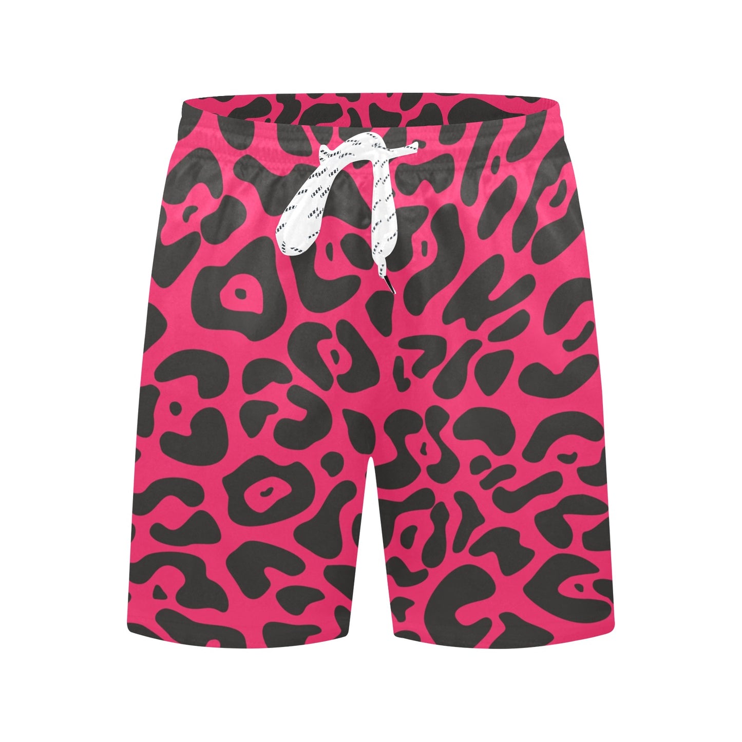 Cheetah Pink Print Pattern Men's Swim Trunks Beach Shorts