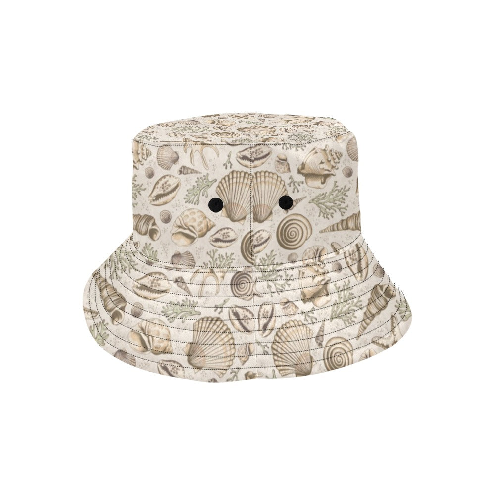 Seashell Print Design LKS304 Unisex Bucket Hat