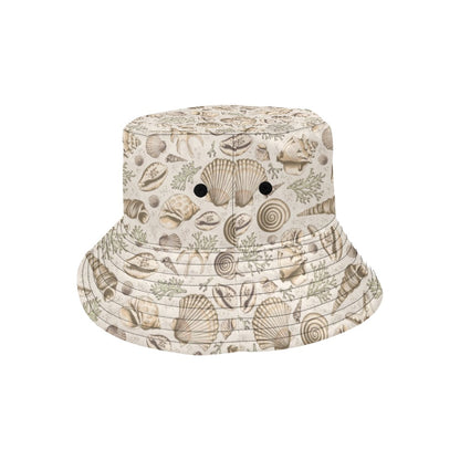 Seashell Print Design LKS304 Unisex Bucket Hat
