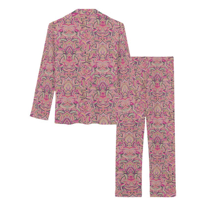 Celtic Pattern Print Design 04 Women's Long Pajama Set