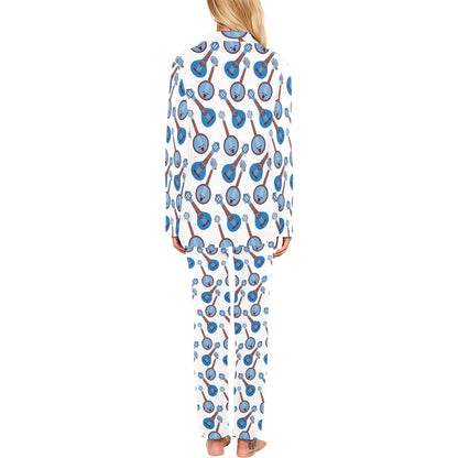 Banjo Print Design LKS401 Women's Long Pajama Set