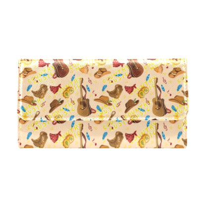 Western Lifestyle Print Design LKS303 Women's Trifold Wallet