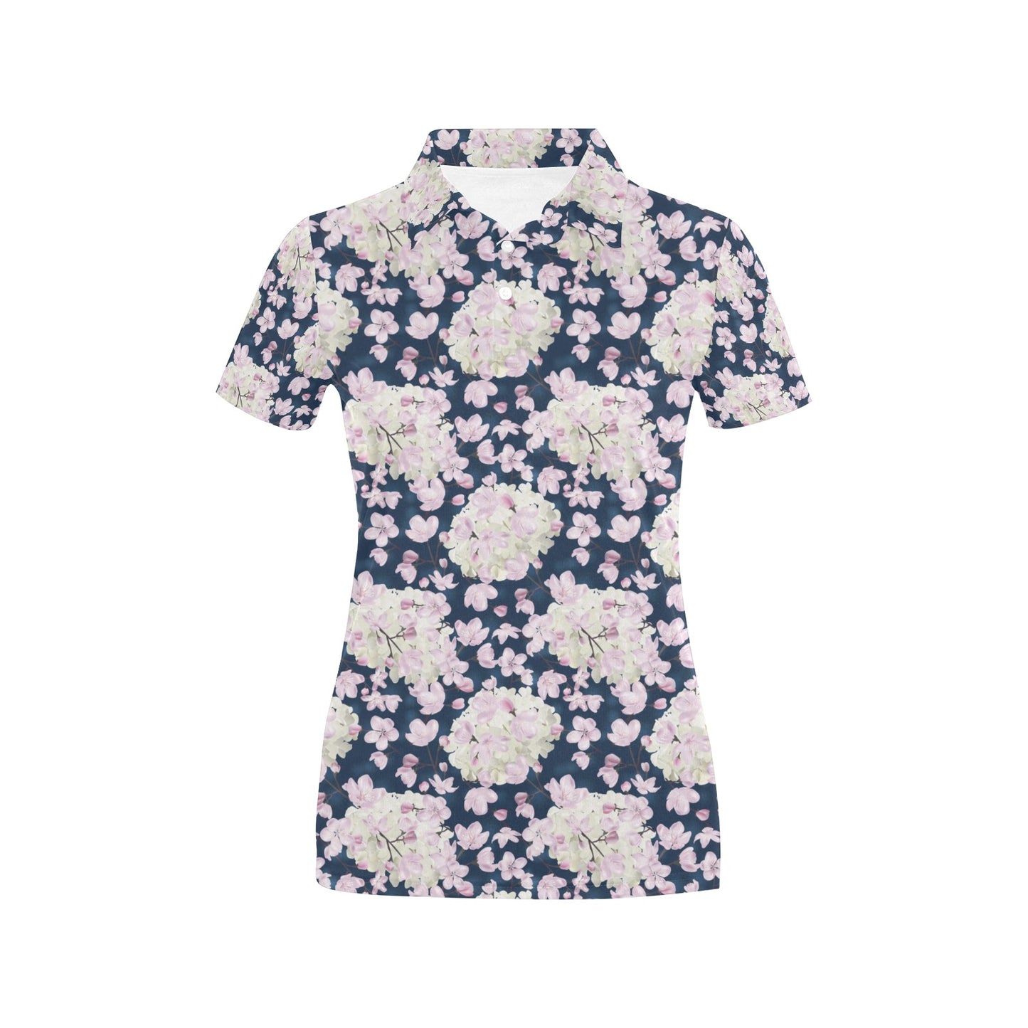 Sakura Print Design LKS305 Women's Polo Shirt