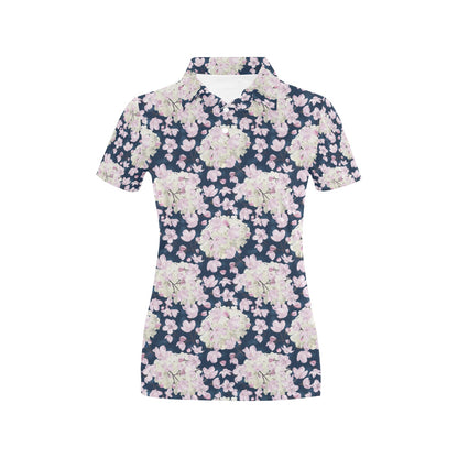 Sakura Print Design LKS305 Women's Polo Shirt