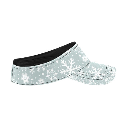 Snowflake Print Design LKS303 Unisex Sun Visor