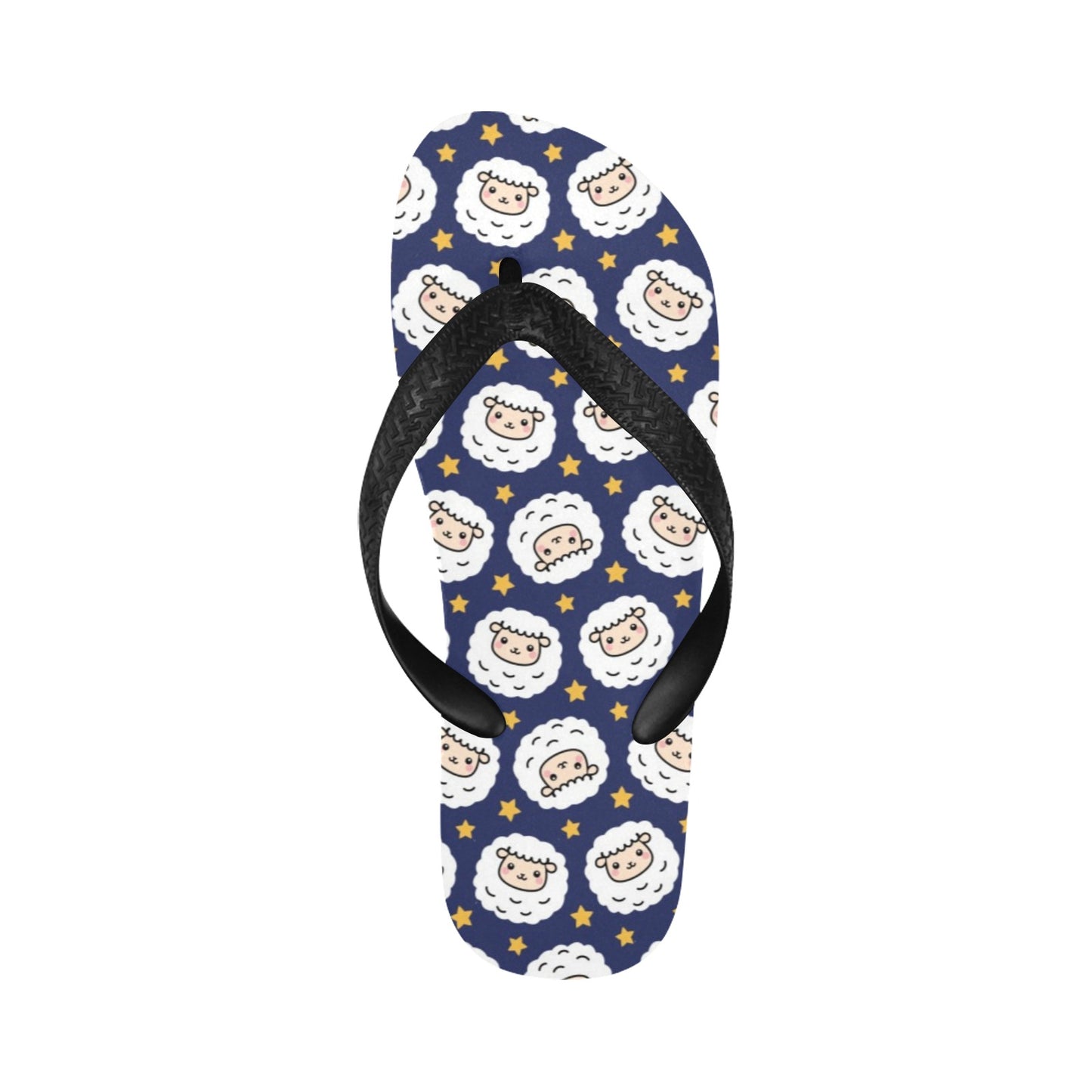 Sheep Print Design LKS402 Flip Flops