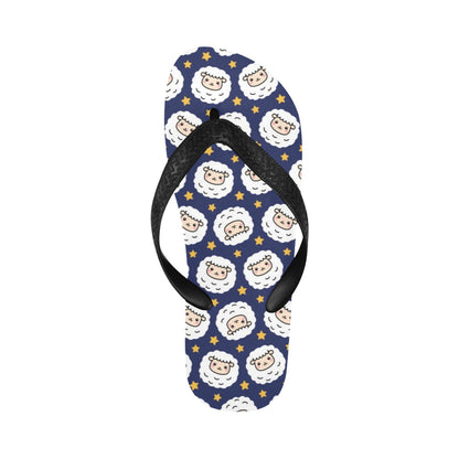 Sheep Print Design LKS402 Flip Flops