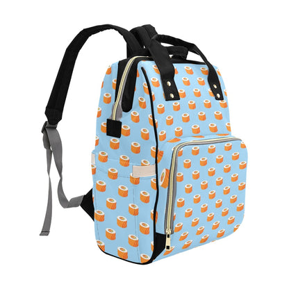 Salmon Sushi Print Design LKS307 Diaper Bag Backpack