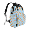 Salmon Sushi Print Design LKS307 Diaper Bag Backpack