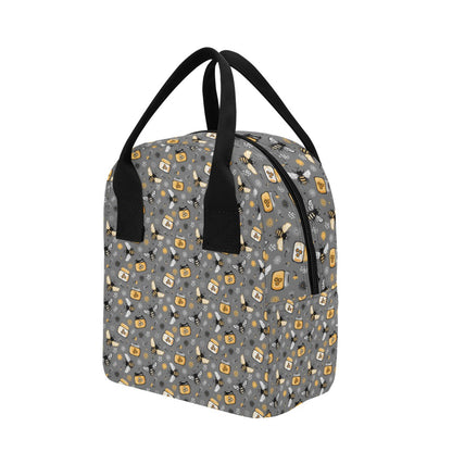 Honey Bee Print Design LKS301 Insulated Lunch Bag